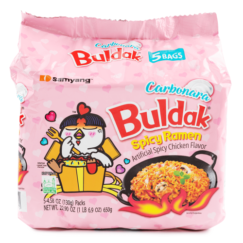 SY-Artificial Spicy Chicken Flavor Ramen Carbonara 三养辣鸡肉拌面奶油芝士（粉）