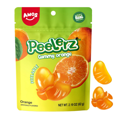 Peelerz Amos Peelerz Gummy Orange Flavored 阿莫斯 香橙味软糖 2.29oz*24