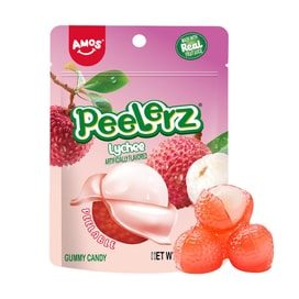 Peelerz Amos Peelerz Gummy Lychee Flavored  阿莫斯 荔枝味软糖 2.29oz 2.29oz*24