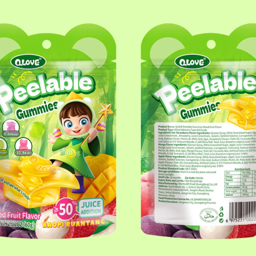 Qlove Peelable Gummies Mixed Fruit Flavor  Qlove盲盒软糖综合水果味 60g*30bags