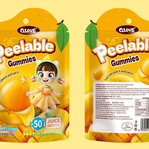 Qlove Peelable Gummies Candy Mango Flavor  Qlove剥皮软糖芒果味 60g*30bags
