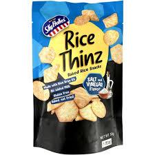 MYS Rice Thinz Salt and Vinegar Flavor  MYS米脆薄片 盐醋味