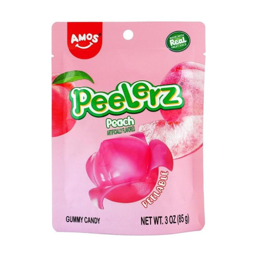 Peelerz Amos Peelerz Gummy Peach Flavored 阿莫斯  桃子味软糖 85g 85g*24