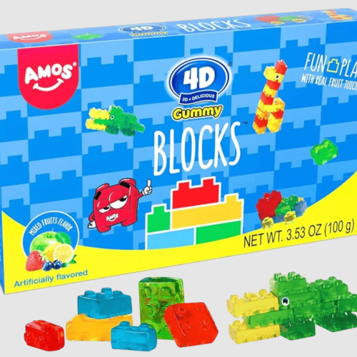 Peelerz Amos Fruit Gummy Block 阿莫斯水果软糖方块 100g*24