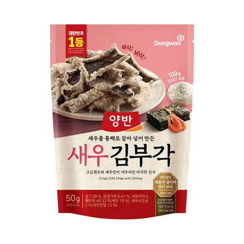 YANGBAN Seaweed Chips Enticing Shrimp Flavor YB 海苔薯片虾味 