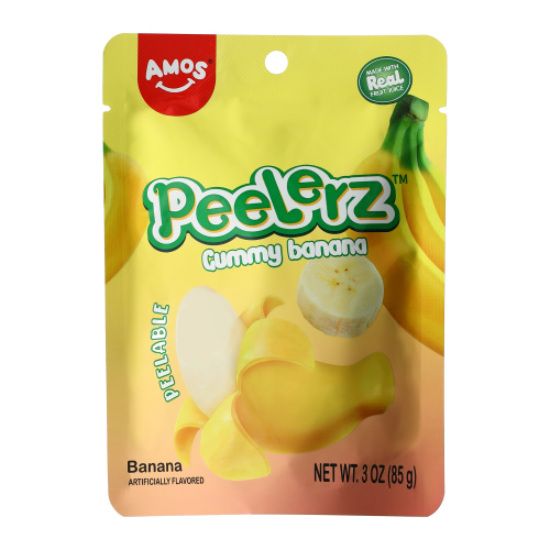 Peelerz Amos Peelerz Gummy Banana Flavored 阿莫斯 香蕉味软糖 85g 85g*24