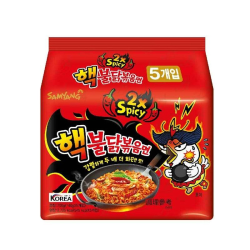 SY-Artificial Spicy Chicken Flavor Ramen 三养辣鸡肉拌面 2倍辣（红） 