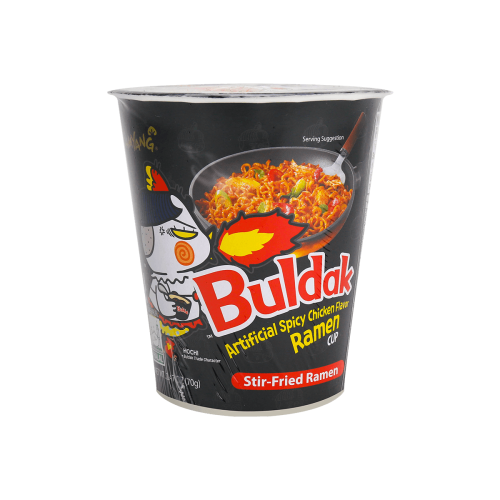 SY-Artificial Spicy Chicken Flavor Ramen Original(Cup) 三养辣鸡肉拌面原味杯装（黑）